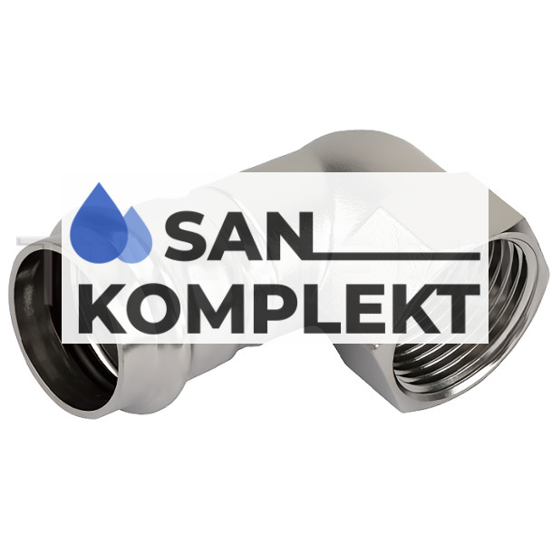 Пресс-угольник из нержавеющей стали ДУ-28*1" с внутренней резьбой TIM ZTI.552.002806