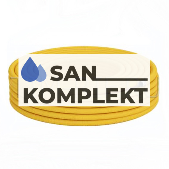 Труба 20A гофрированная из нержавеющей стали SS304.отожженная в оболочке желтая TIM ZTI.601.304.2030P