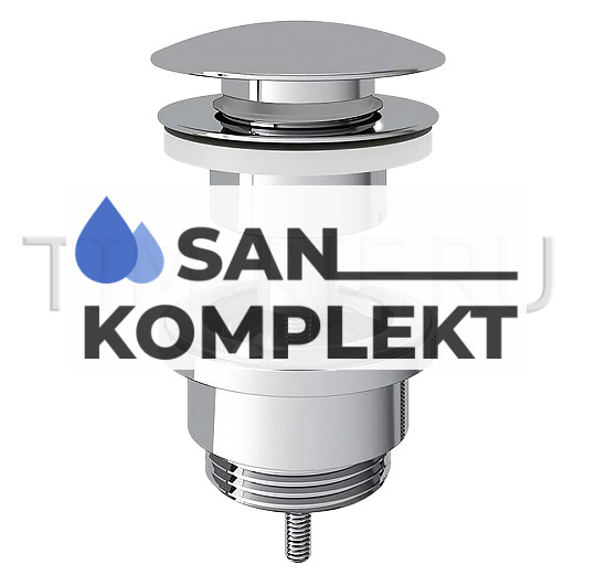 Донный клапан с переливом, 11/4" TIM BAR0502B