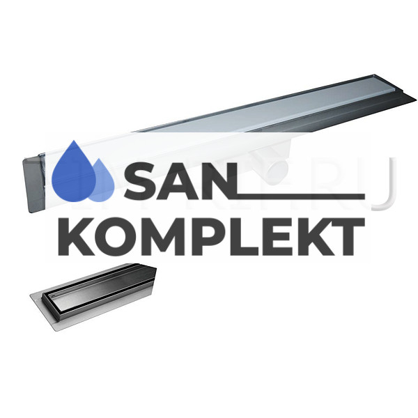 Душевой лоток 70*900мм с решеткой защита от запаха сухой гидрозатвор TIM BAD459002