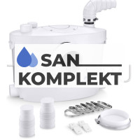 Санитарный насос с измельчителем для отвода из унитаза, раковины и ванны TIM AM-STP-400UP