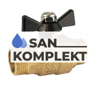 Кран шаровой латунный  1/2&quot; ш-ш баб. TIM DE1217