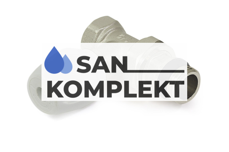 Клапан радиаторный 1/2x3/4 регулировочный прямой с кольцевым уплотнением быстрого монтажа под евроконус TIM RD202.02E