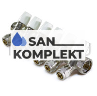 Коллектор регулирующий под 45° 1&quot;г/ш*1/2 х 16ц - 6 вых TIM MR135N-1-02C-6