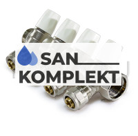 Коллектор регулирующий под 45° 1&quot;г/ш*1/2 х 16ц - 4 вых TIM MR135N-1-02C-4