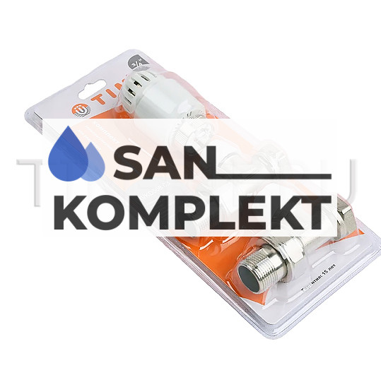 Комплект терморегулирующего оборудования для радиатора прямой 1/2 TIM RVKD508.02