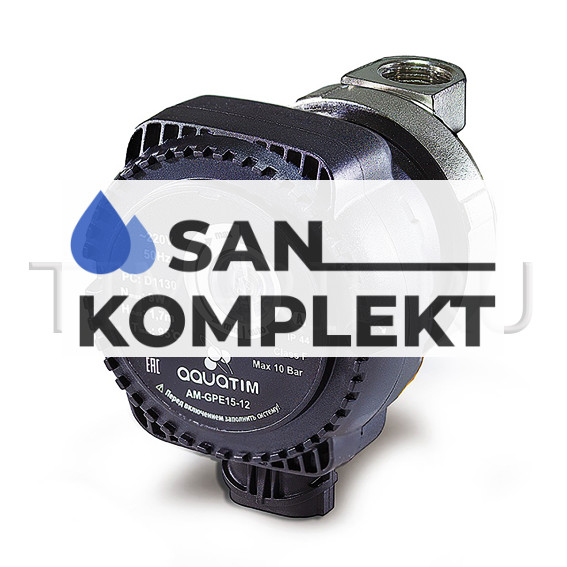 Циркуляционный насос 1/2 для ГВC с режимом частотного регулирования  TIM AM-GPE15-12