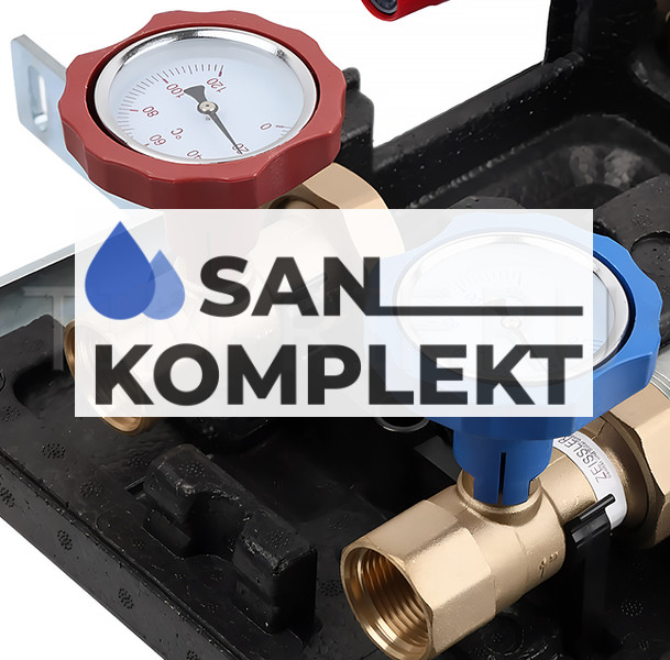 Насосная группа UK прямая с теплообменником 30 пластин 1" TIM NG-UT-0130