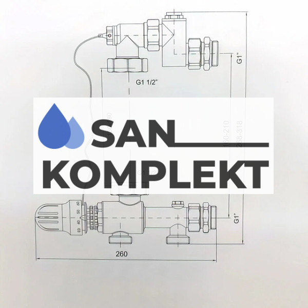 Насосно смесительный модуль для систем напольного отопления 11/2 ZEISSLER ZMg.801.013270
