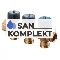 Распределительный коллектор с функцией отключения на 3 отвода 3/4&quot;*3/4&quot; EK TIM ZSc.403.0503E