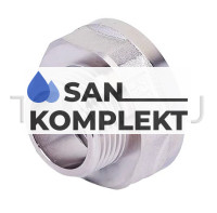 Переходник 1 г *3/4 ш никелированный ZEISSLER ZSr.161.050605