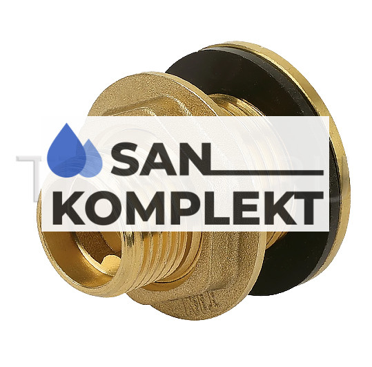 Врезка для бочки с контрогайкой ДУ- 1/2" TIM SDF022