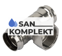 Пресс-тройник из нержавеющей стали с внутренней резьбой 54mm*1/2 TIM ZTI.532.540454