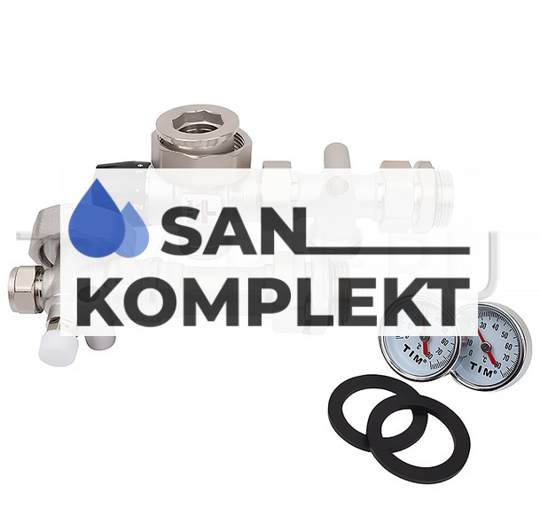 Насосно смесительный узел с термостатическим клапаном без насоса TIM JH-1035