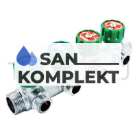 Коллектор регулирующий 1*3/4-4 выхода Евроконус TIM ZSc.401.0604NE