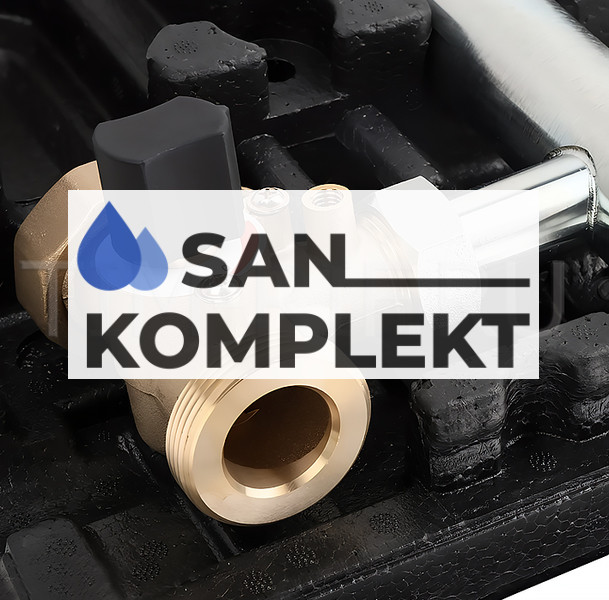 Насосная группа быстрого монтажа с трёхходовым смесительным клапаном подача слева TIM NG-MK-0101L