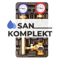 Насосная группа быстрого монтажа с трехходовым смесительным клапаном подача справа TIM NG-MK-0101