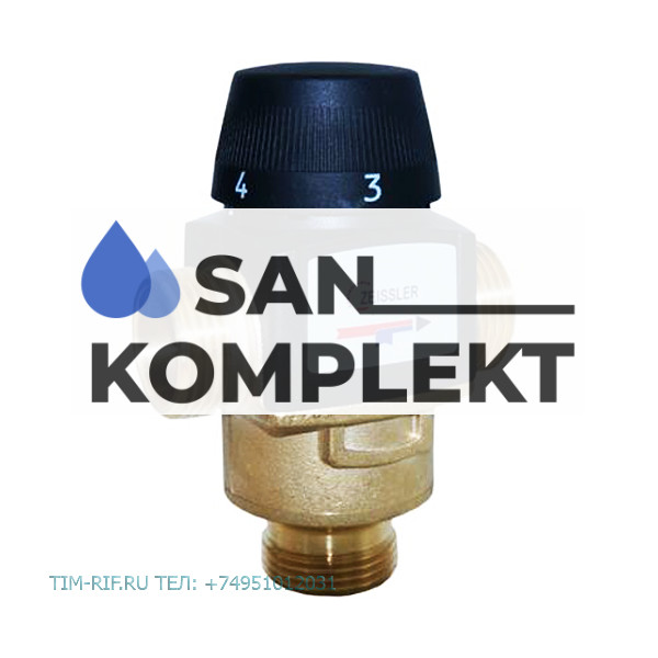 Универсальный термостатический смесительный клапан ДУ "1" TIM BL3170C04