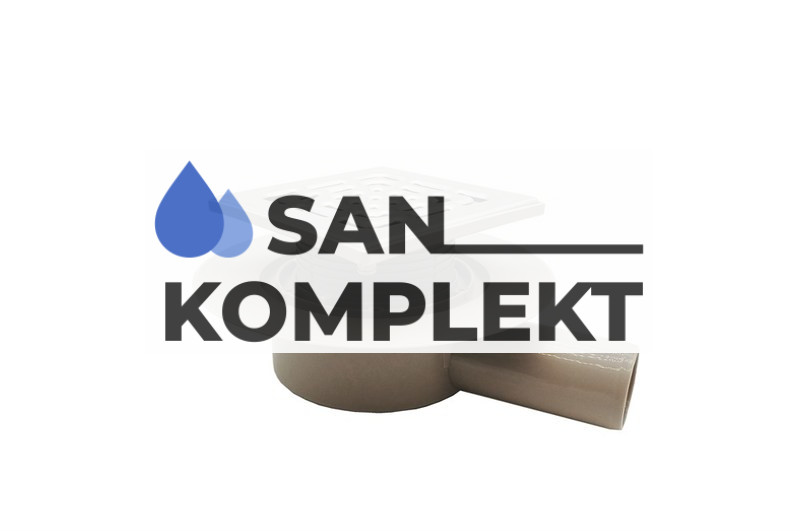 Трап для душевой с сухим затвором 15см*15см. угловой(горизонтальный) выпуск TIM BAD661502