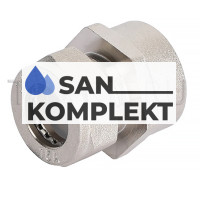 Муфта ДУ 32*11/4 труба-вн. резьба (никелированная) TIM ZTI.612.003207N