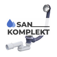 Обвязка для ванны пластмассовая автоматическая TIM BAS0270P(A)