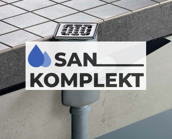 Трап для душевой с сухим затвором 15см*15см. прямой(вертикальный) выпуск TIM BAD661501