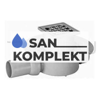 Трап для душа с сухим затвором 10см*10см горизонтальный выпуск TIM BAD661002