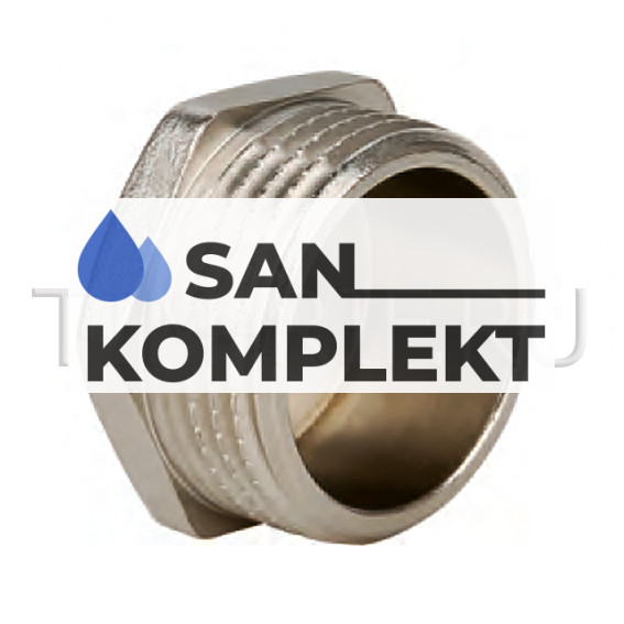 Заглушка никель ДУ-11/2 ш TIM DT006N