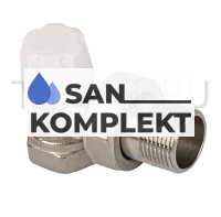 Клапан радиаторный настраиваемый угловой 3/4 TIM RS521.03