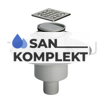 Трап для душа с сухим затвором 10см*10см вертикальный выпуск TIM BAD661001