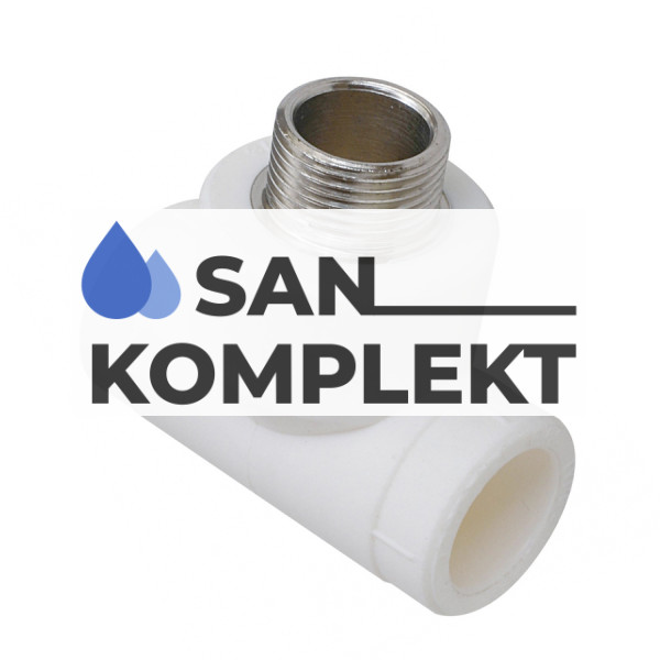 Тройник PPR комбинированный НР  D-25*1/2M ASB-2017-3