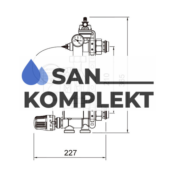 Насосно-смесительная группа TIM JH-1036