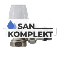 Клапан радиаторный настраиваемый угловой 1/2 TIM RS521.02