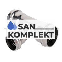 Трехраструбный пресс-тройник из нержавеющей стали 35*35*35mm TIM ZTI.531.353535