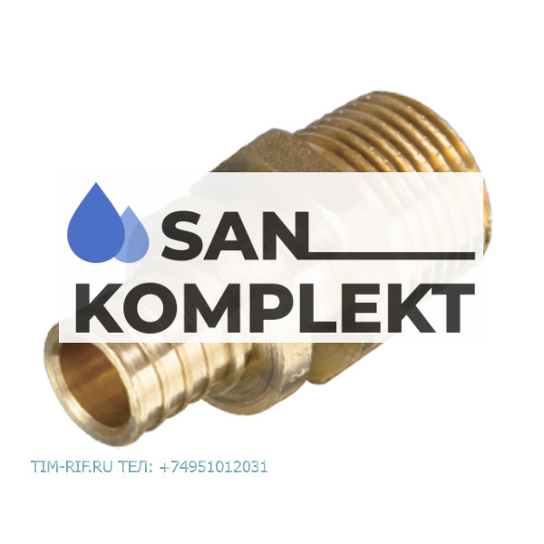 Муфта ДУ-25*(3.5)*1/2 нар. PEX под зажимную гильзу TIM H-S2502M