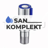 Кран 1/2*1/2*1/2 металлокерамика для совместного подключения лейки биде и бочка унитаза из нержавеющей стали AISI 304 (Трехпроходной) TIM BL5855.02S