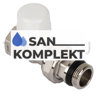 Регулировочный вентиль верхний прямой 3/4&quot; под термоголовку, быстрого монтажа RVD206.03