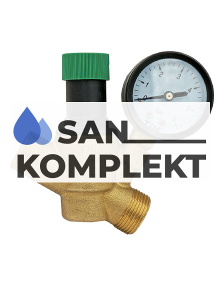 Редуктор снижение давления с манометром TIM BL6823A