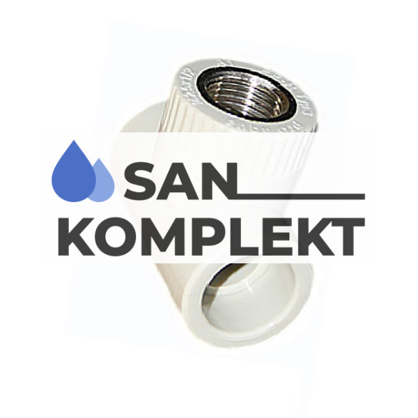 Тройник PPR комбинированный ВР  D-20*1/2F ASB-2016-1