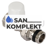 Регулировочный вентиль верхний прямой 1/2&quot; под термоголовку, быстрого монтажа RVD206.02