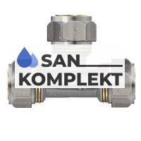 Тройник обжимной М.П 32*20*32 ц-ц-ц TIM 3220T