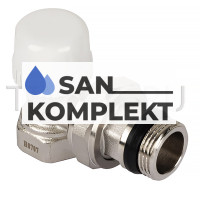 Регулировочный вентиль верхний угл. 3/4&quot; под термоголовку, быстрого монтажа RVS205.03