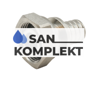 Переходник с накидной гайкой 3/4*16(2.2) под ЕВРОКОНУС никелированный TIM H-JS1603E (2.2) N