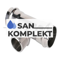 Пресс-тройник из нержавеющей стали ДУ-28*1/2*28 с наружной резьбой TIM ZTI.533.280428