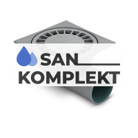 Трап D 50 горизонтальный с пластиковой решеткой 150*150 мм