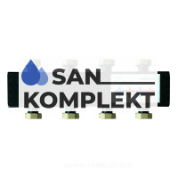 Стальной распределительный коллектор 4(7) отопительных контура. В теплоизоляции DN 25 TIM NDM0106-4(7)