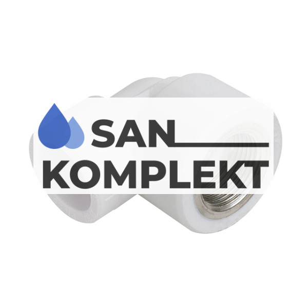 Уголок PPR комбинированный 90°  ВР D-40*1-1/4F ASB-2010-8