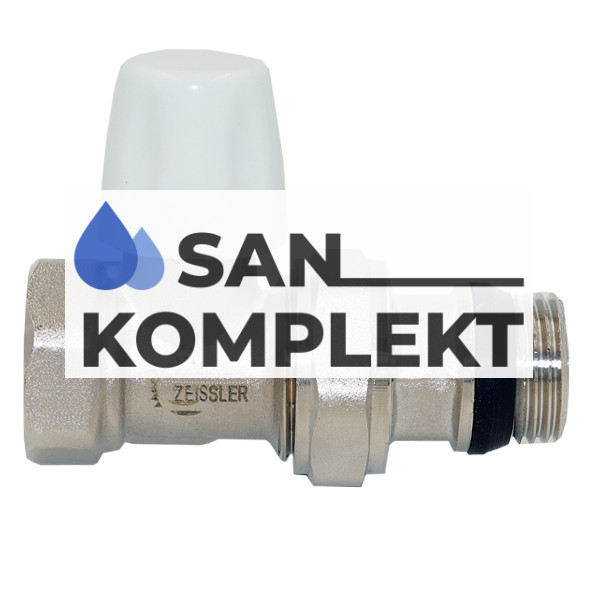 Регулировочный вентиль нижний прямой 1/2", быстрого монтажа RD222.02