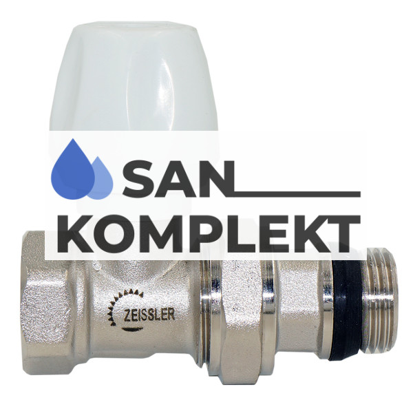 Регулировочный вентиль верхний прямой 3/4", быстрого монтажа RD202.03