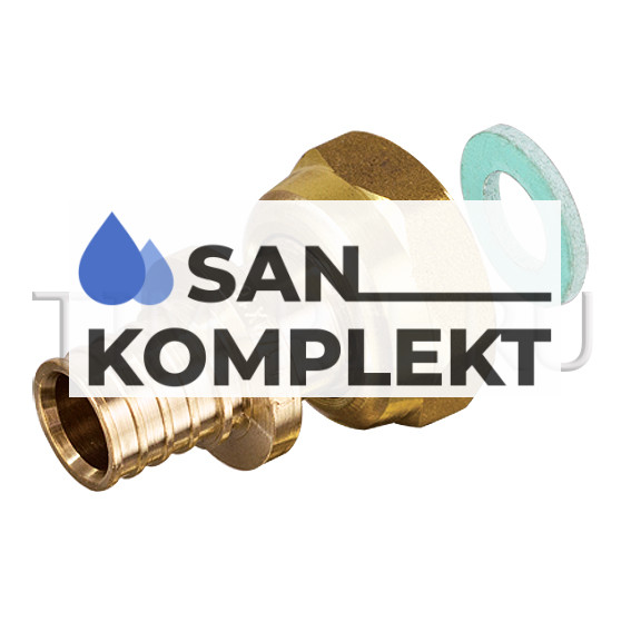 Муфта с накидной гайкой под евроконус ДУ-20x3/4x2,8 evro TIM H-JS2003E (2.8)